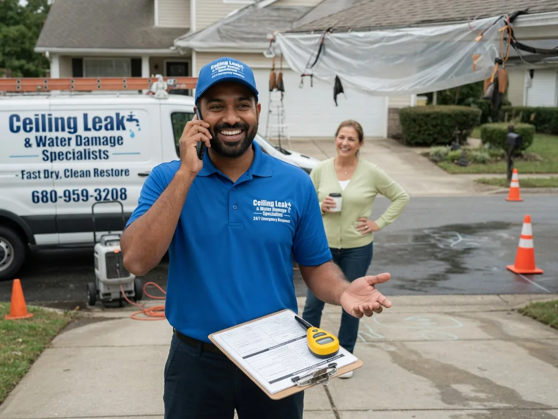 Ceiling Leak Cleanup Denmark, IA FAQs